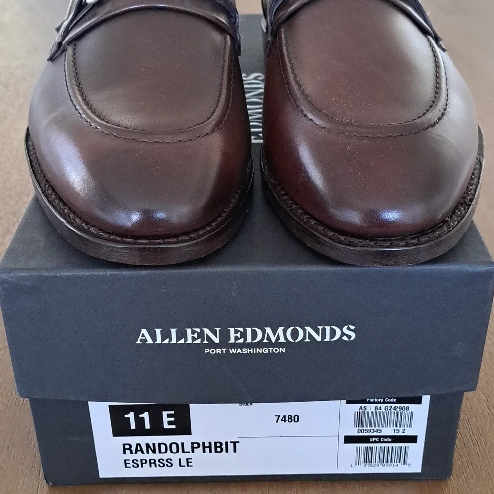 Allen Edmonds Randolph Bit Loafer - Color: Espresso Leather - Size: Men 11 E - Picture 4 of 10